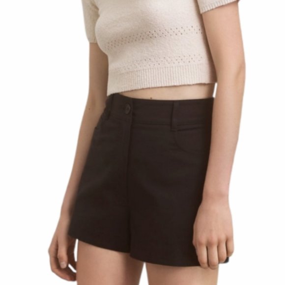 Aritzia Talula Hazel hi rise shorts high rise charcoal grey front & back pockets - Picture 11 of 11